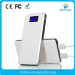 Elegant polymer power bank with indicator light