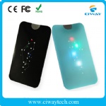 Colorful shining design slim polymer power bank