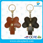 Butterfly shape leather USB flash drive