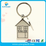 metal house shape USB flash drive