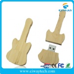 Wooden/bamboo guitar usb flash drive