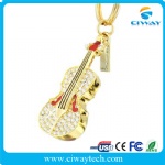 Jewelry violin shape USB flash drive