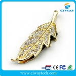 Jewelry/Diamond leaf USB flash drive