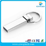 Metal waterproof mini USB flash drives with keychain