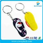 cartoon pvc hello kitty flip flops USB flash drives