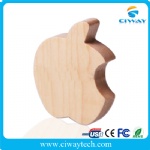 eco wooden apple shape usb flash drive