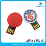 round waterproof mini usb flash drive 128mb-64gb