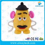 PVC Egghead shaped USB flash drive