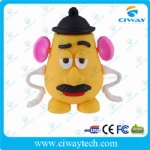 PVC Egghead shaped USB flash drive